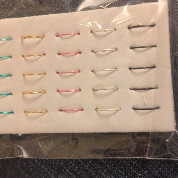 Multicolor Nose Hoop Piercing Jewelry NWT Multicolor 1.8mm Stainless Steal - Picture 9 of 12